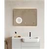 Docciabox Specchio luminoso con luce circolare all'interno Modello Icona