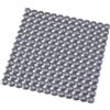 Docciabox Gedy Tappeto Antiscivolo Lavello 32x32 cm Soap Argento