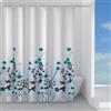 Docciabox Gedy Tenda Doccia in Tessuto Ricordi 120x200 cm Celeste-turchese