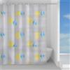 Docciabox Gedy Tenda Doccia in Peva Tropical 180x200 cm Azzurro-giallo
