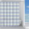 Docciabox Gedy Tenda Doccia in Peva Biglie 180x200 cm Verde-blu