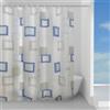 Docciabox Gedy Tenda Doccia in Peva F 180x200 cm Azzurro-grigio