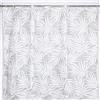 Docciabox Gedy Tenda Doccia in Peva Palme 180x200 cm Bianco-grigio