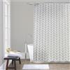 Docciabox Gedy Tenda Doccia in Peva Spiga 180x200 cm Bianco-nero