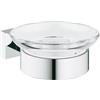 Docciabox Grohe Base Portasapone con Supporto Essentials Cube Cromo