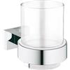 Docciabox Grohe Bicchiere con Supporto Essentials Cube Cromo