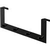 Docciabox Gedy Appendiabiti Sopraporta Multiplo 20 mm Morgana Nero Matt
