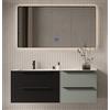 Docciabox Mobile bagno Sospeso con Top effetto Marmo e Specchio Led Nativa