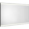 Docciabox Gedy Specchio con Led e Bordo Sabbiato 100x70 cm Jeff Nero Matt