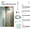 Docciabox Gedy Set Doccia Quadrato 25x25 cm High Pro Plus 00 Cromo