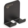 Docciabox Gedy Gancio con Biadesivo x Tergivetro Odino Nero Matt
