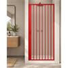 Docciabox Box Porta Nicchia Doccia 1 Lato Apertura Laterale Reversibile Colore Rosso - Misura: 60 x h185