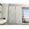 Docciabox Parete Doccia in Cristallo 8 mm Walk-in con Sistema di Porta Scorrevole Canna di Fucile