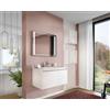 Docciabox Mobile Bagno Sospeso Cielo in MDF con Lavabo in Ceramica 80 cm