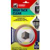 Den Braven Oboustranná páska HIGH TACK CLEAR 19 mm × 1 mm, délka 2,5 m transparentní