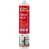 Den Braven Silicone acrilico, cartuccia da 280 ml bianca
