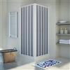 Box Doccia Angolare a Soffietto in PVC 70-80 x 80-90 cm 70-80 x 80-90 cm
