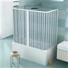 Box Sopravasca a 3 Lati H.150 a Soffietto in PVC 70x160 - 170x70 cm 70x160 - 170x70 cm