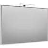 Specchio Rettangolare Filo Lucido Bisellato con Lampada LED 100 x 70 cm 100 x 70 cm