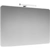 Specchio Rettangolare Filo Lucido Ad Angoli Stondati Con Lampada LED 100 x 70 cm 100 x 70 cm