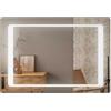 Specchio Filo Lucido con Fascia Interna Satinata Retroilluminata 100 x 70 cm 100 x 70 cm