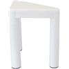 Sgabello da Bagno Triangolare Trio Bianco Bianco