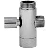 Deviatore Per Colonna Doccia Cromo DV 338 3/4M x 1/2M x 3/4F 3/4"M x 1/2"M x 3/4"F