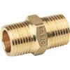 Nipple Doppio Prolungato Maschio/Maschio 7 Filetti in Ottone Giallo 1 1/2 1"1/2