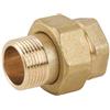 Raccordo Diritto 3 Pezzi Maschio/Femmina in Ottone Giallo 1/2 + O-Ring 1/2" + O-Ring
