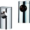 Coppia di Supporti per Saliscendi Doccia Style 25 mm - Cromo 25 mm - Cromo