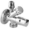 Rubinetto Sottolavabo Combinato a 3 Vie 1/2x3/4x 10 + Rosetta 1/2"x3/4"x 10 + Rosetta