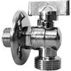 Rubinetto Lavatrice a Sfera con Leva in Metallo 1/2x3/4 + Rosetta 1/2"x3/4" + Rosetta