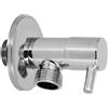 Rubinetto Lavatrice con Vitone Ceramico 1/2x3/4 + Rosetta 1/2"x3/4" + Rosetta