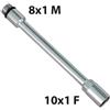 Prolunga Rame Ridotta Per Rubinetteria Cromo 8x1 M + 10x1 F - Cm 20 8x1 M + 10x1 F - cm 20