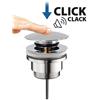 Piletta Click Clack per Lavabo in Ottone 1 1/4 - Cromo 1"1/4 - Cromo