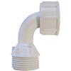 Raccordo Curvo Girevole per Carico Lavatrice/Lavastoviglie in Nylon 3/4M x 3/4F 3/4"M x 3/4"F