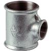 Tee Ridotto Femmina in Ghisa Zincata 1 1/4 x 1/2 x 1 1/4 1"1/4 x 1/2" x 1"1/4