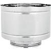 Cappello Antiriflusso F/M Inox Doppia Parete 150/200 mm 150/200 mm