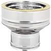 Aumento Inox Doppia Parete 150 M x 130 F - 200 F x 180 M 150 M x 130 F - 200 F x 180 M