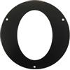 Rosone 45 Nero per Stufe a Pellet 80 mm 80 mm