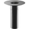 Rosone Telescopico Nero per Stufe a Pellet 80 mm 80 mm