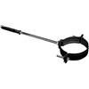 Collare Reggitubo Nero Opaco per Stufe a Pellet 80 mm 80 mm