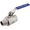Valvola a Sfera Maschio/Femmina in Acciaio Inox Lucchettabile 3/4 3/4"