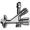ALBERTONI Rubinetto Sottolavabo Combinato Lavatrice a 3 Vie con Filtro 1/2x3/4x 10 + Rosetta 1/2"x3/4"x 10 + Rosetta