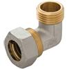 APE RACCORDERIE Gomito Maschio a Compressione O-Ring per Tubo Rame APE 16 x 1/2 16 x 1/2"