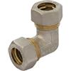 APE RACCORDERIE Gomito Doppio a Compressione O-Ring per Tubo Rame APE 12 x 12 mm 12 x 12 mm