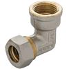 APE RACCORDERIE Gomito Femmina a Compressione O-Ring per Tubo Rame APE 16 x 1/2 16 x 1/2"