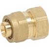 APE RACCORDERIE Raccordo Diritto Femmina a Compressione per Tubo Multistrato APE 3/4 x 26 (3,0) mm 3/4" x 26 (3,0) mm