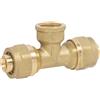 APE RACCORDERIE Tee Femmina a Compressione per Tubo Multistrato APE 20 (2,0) x 3/4F x 20 (2,0) 20 (2,0) x 3/4"F x 20 (2,0)