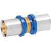 APE RACCORDERIE Raccordo Diritto Doppio a Pressare per Tubo Multistrato APE 26 (3,0) x 26 (3,0) mm 26 (3,0) x 26 (3,0) mm